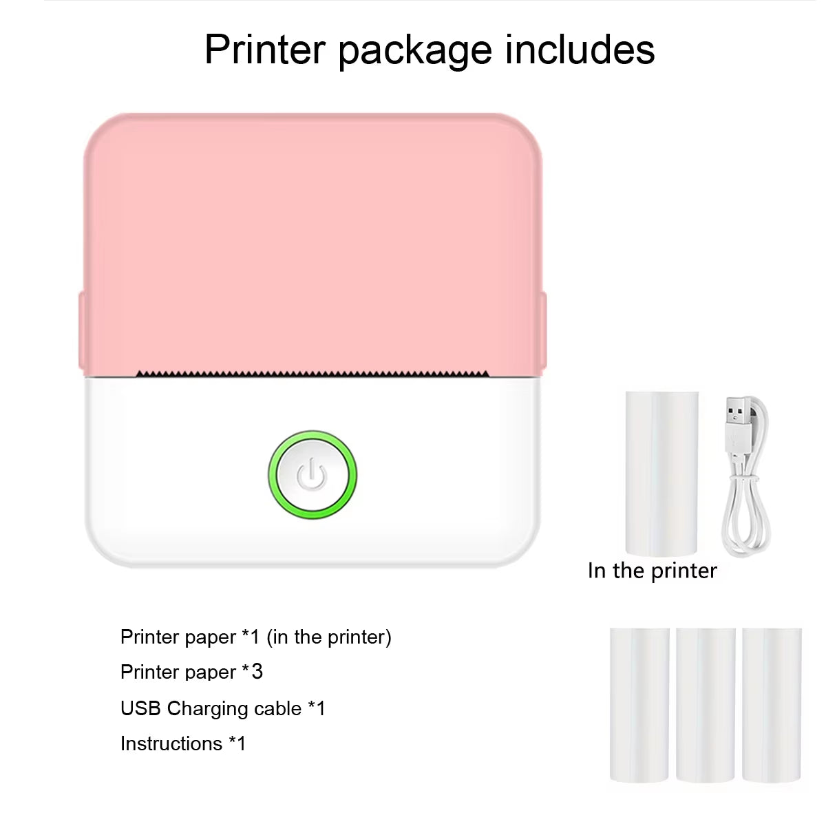 Compact Inkless Sticker Maker and Portable Thermal Printer for Photos and Notes